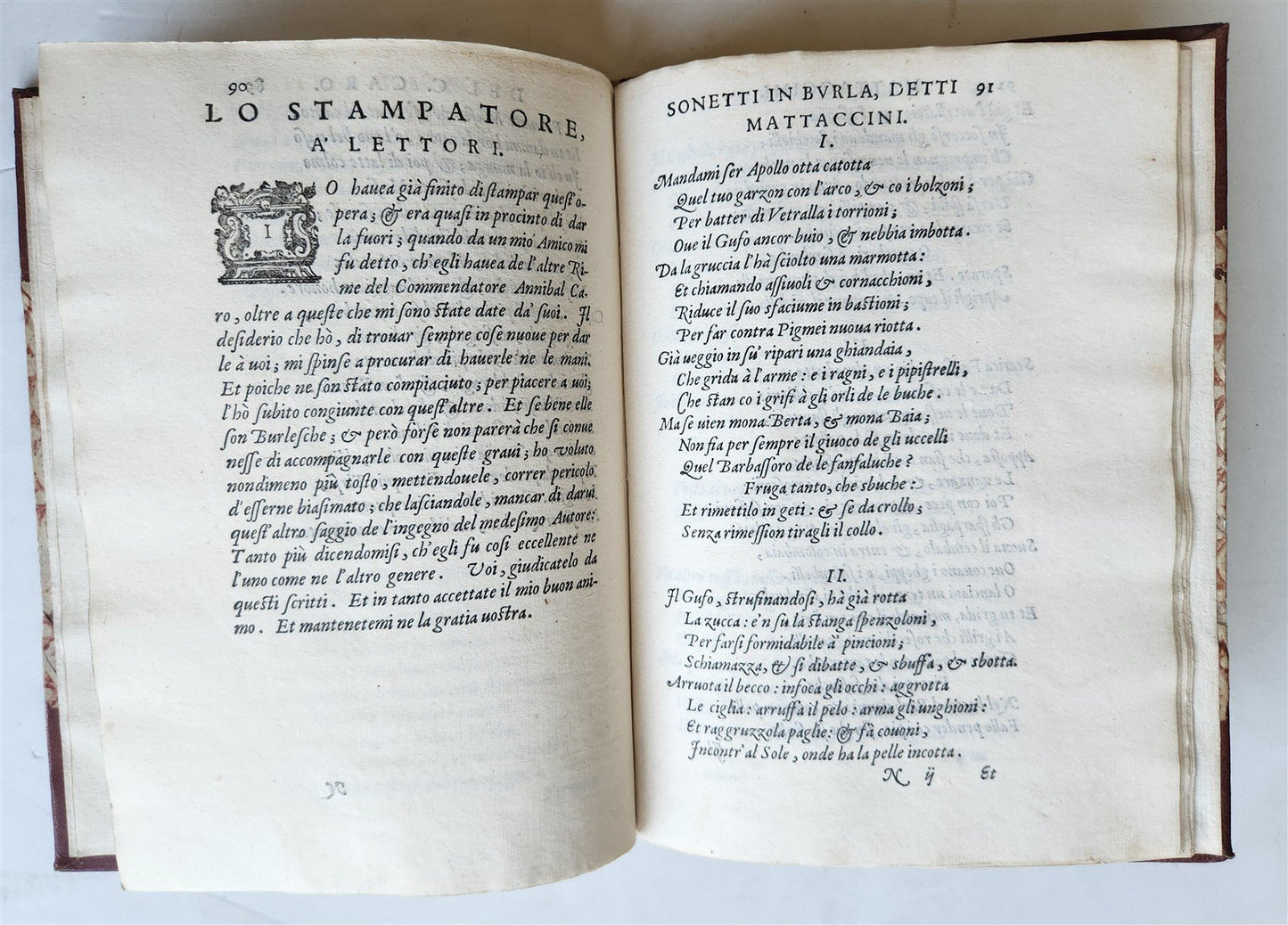 1572 POETRY by ANNIBAL CARO antique ALDINE PRESS 16th CENT appresso Aldo Manutio