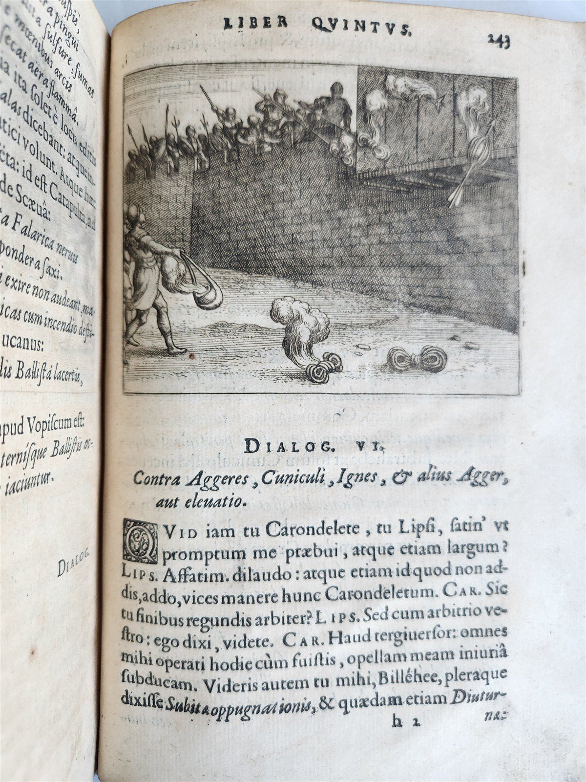 1596 WAR MACHINES of ANCIENT ROME LIPSIUS TREATISE antique ILLUSTRATED Plantin