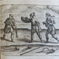 1596 WAR MACHINES of ANCIENT ROME LIPSIUS TREATISE antique ILLUSTRATED Plantin