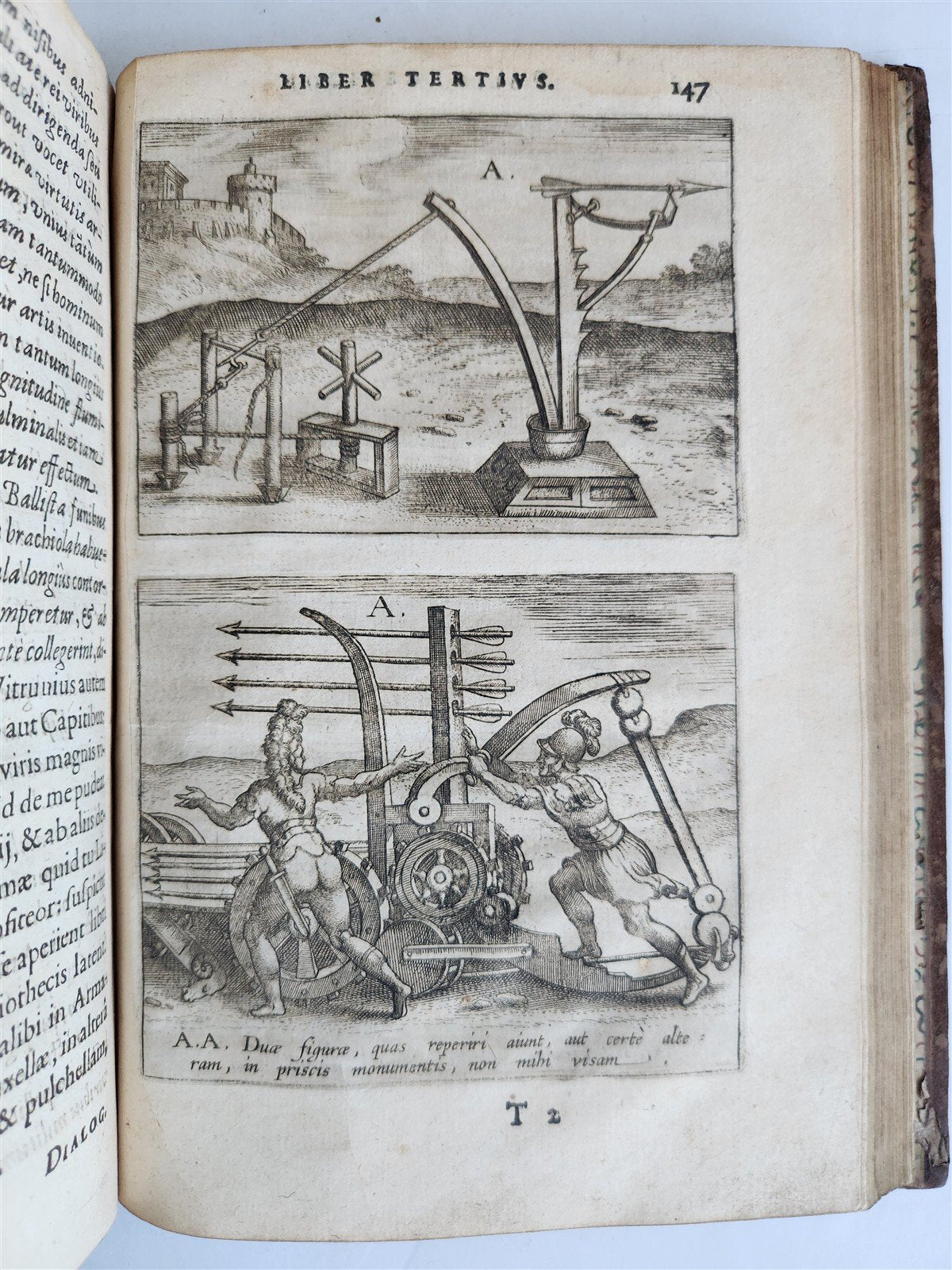 1596 WAR MACHINES of ANCIENT ROME LIPSIUS TREATISE antique ILLUSTRATED Plantin