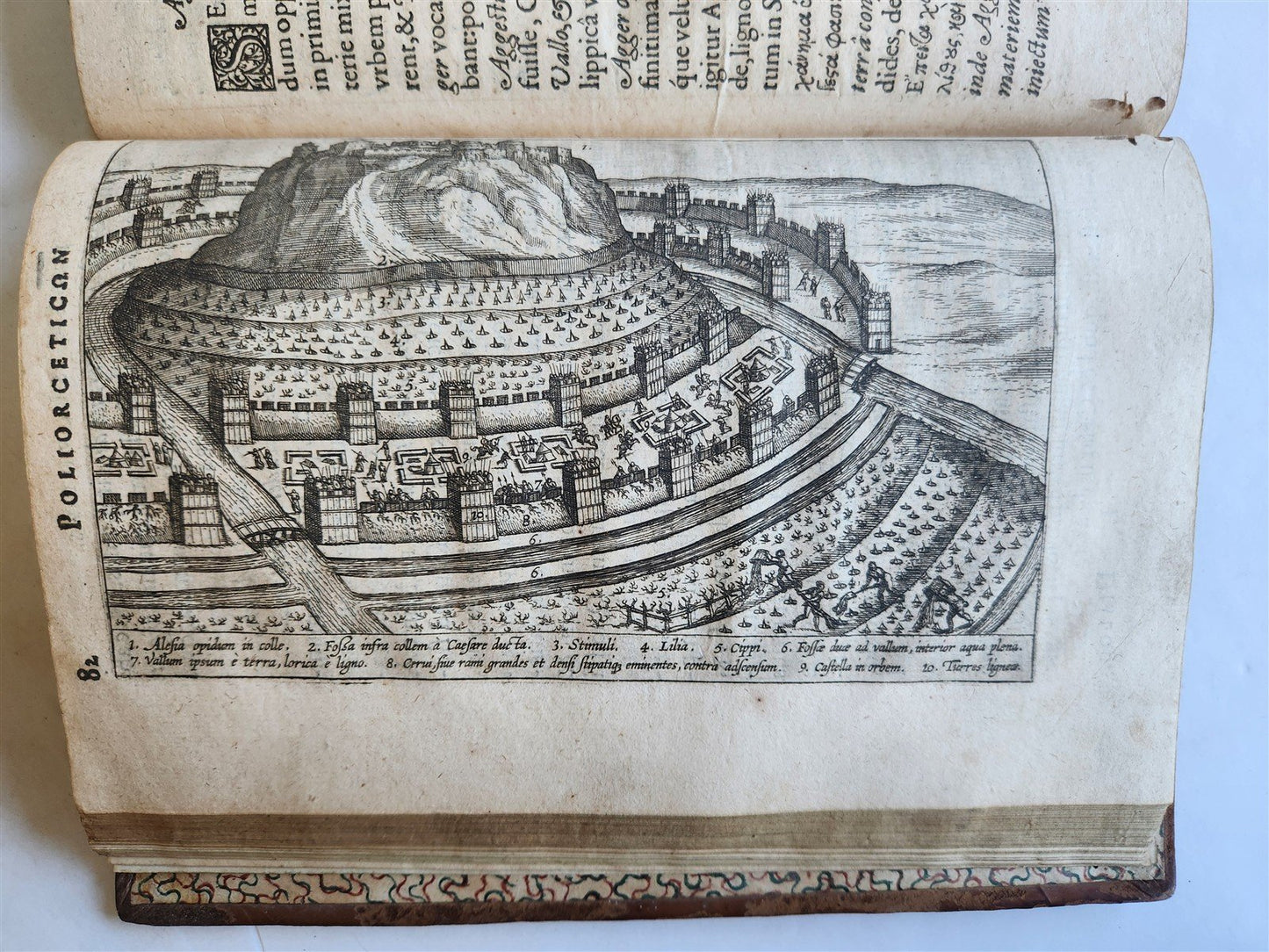 1596 WAR MACHINES of ANCIENT ROME LIPSIUS TREATISE antique ILLUSTRATED Plantin