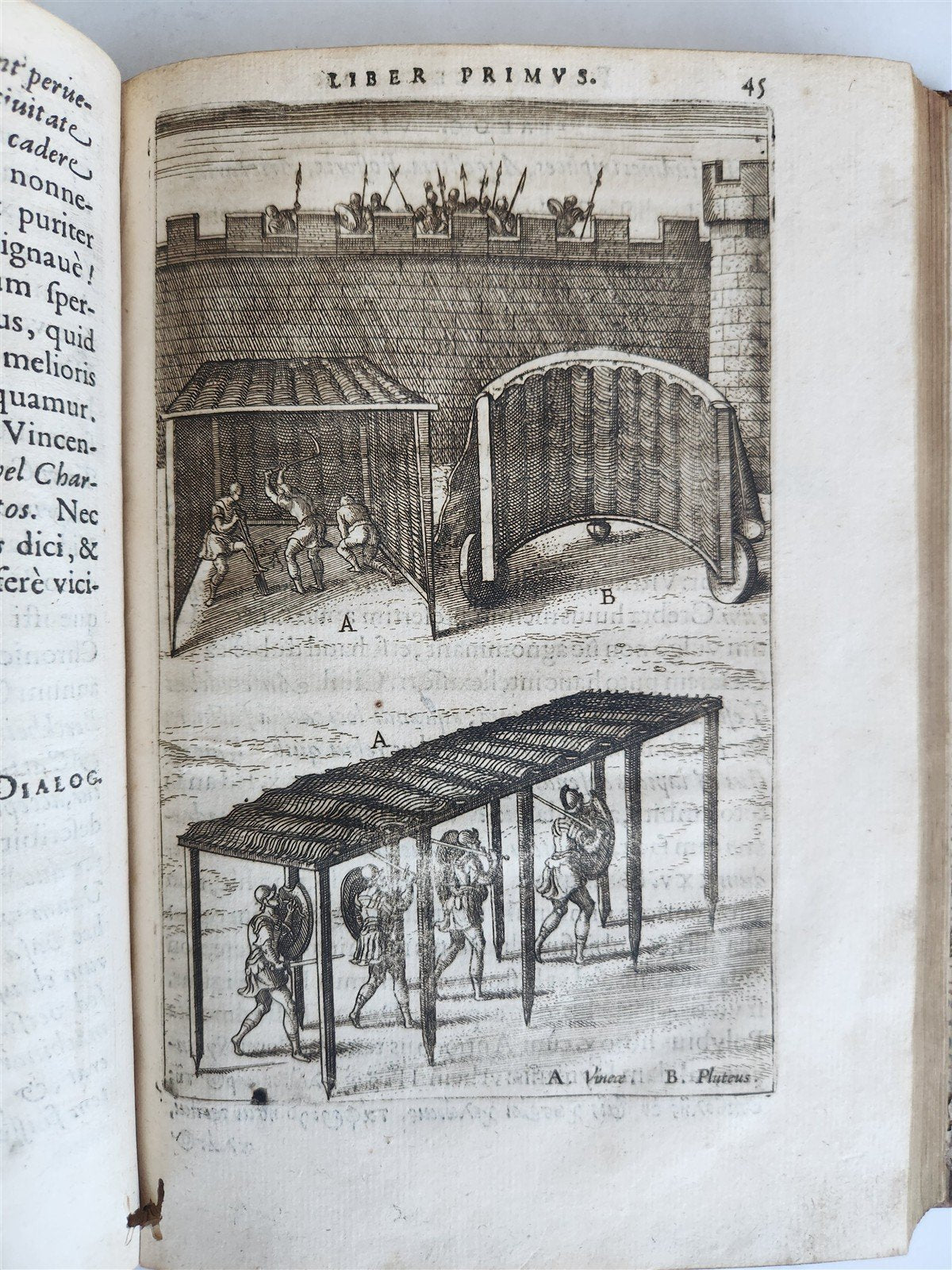 1596 WAR MACHINES of ANCIENT ROME LIPSIUS TREATISE antique ILLUSTRATED Plantin