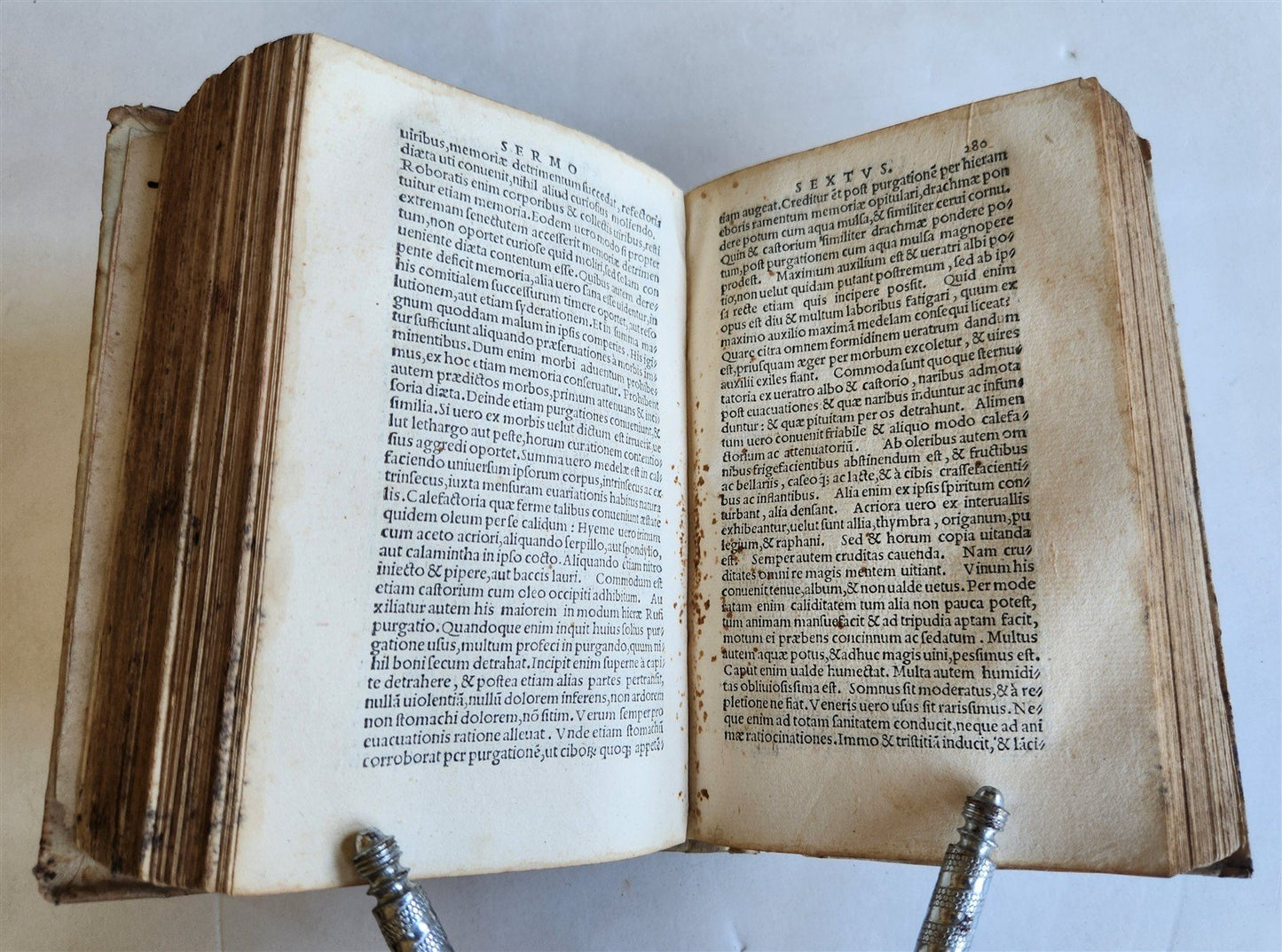 1543 MEDICAL TREATISE by Aetius Amidenus antique 16th CENTURY vellum bound