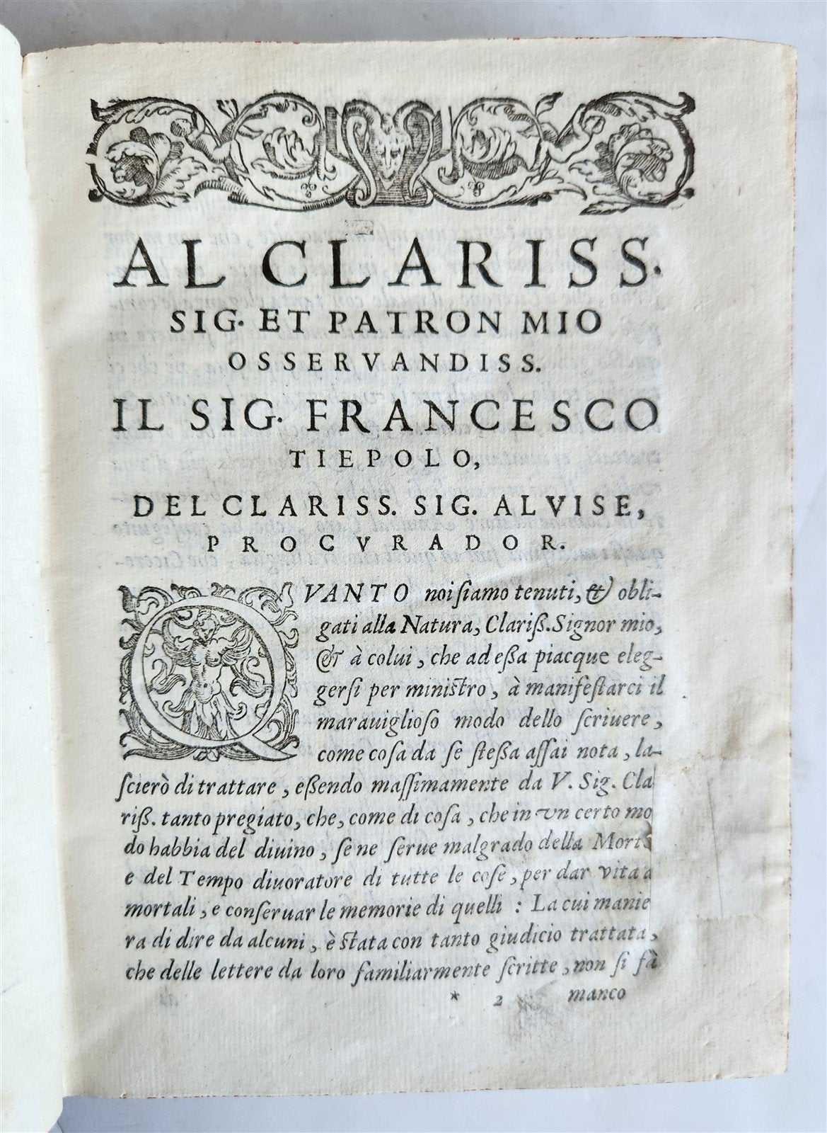 1591 De le lettere familiari by ANNIBALE CARO antique VELLUM BOUND