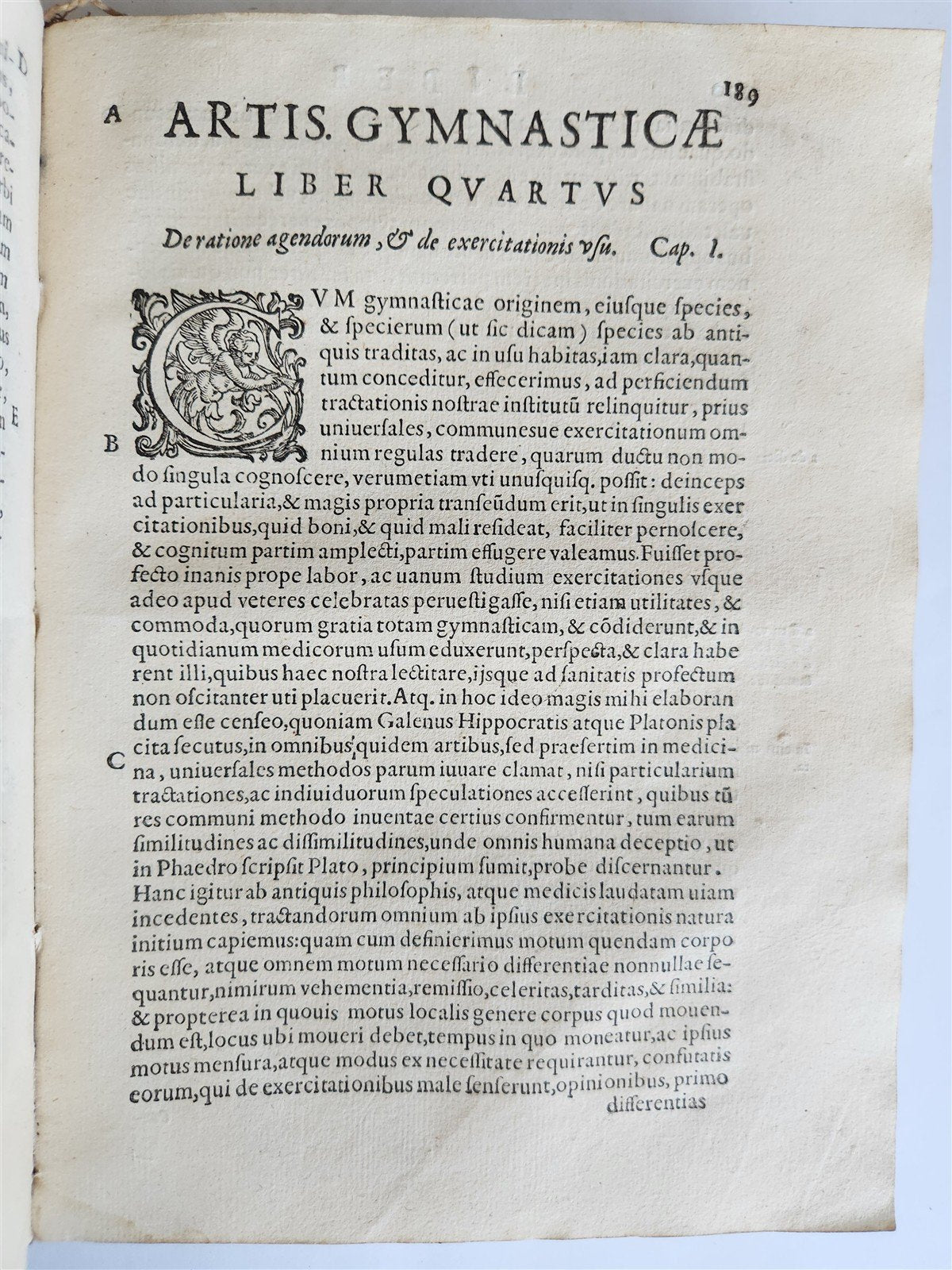 1601 DE ARTE GYMNASTICA antique ILLUSTRATED first treatise on sports medicine