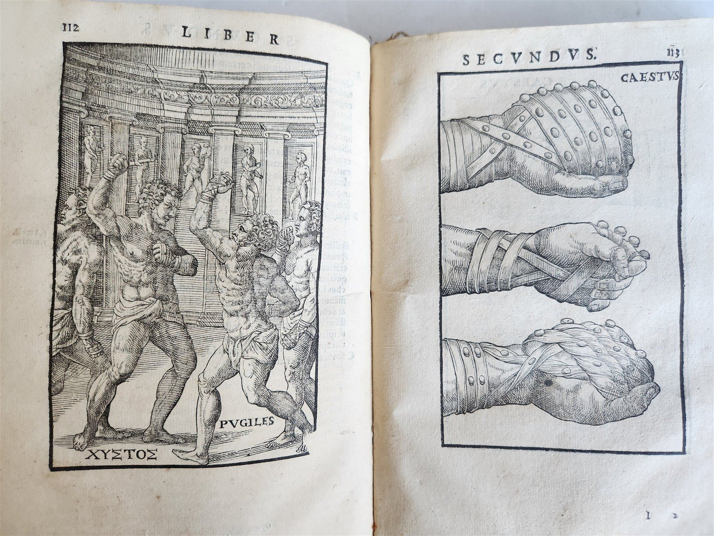 1601 DE ARTE GYMNASTICA antique ILLUSTRATED first treatise on sports medicine