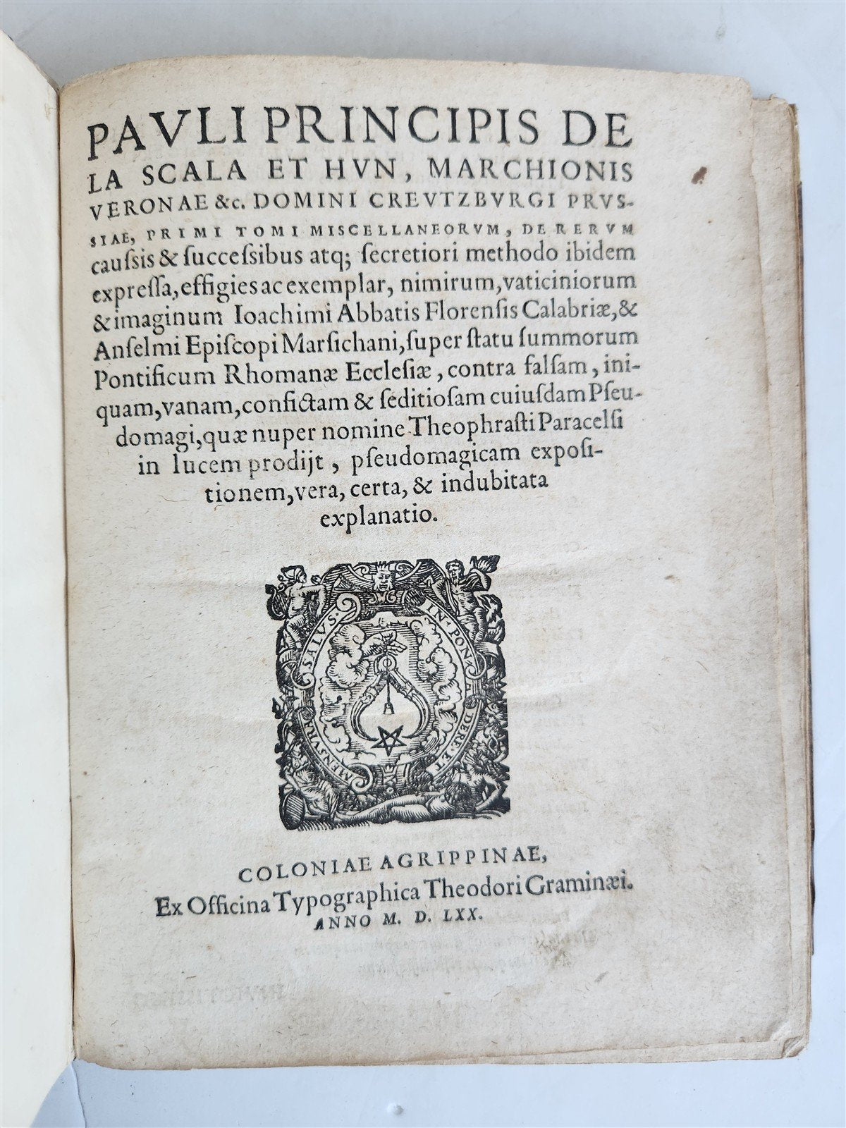 1570 FULLY ILLUSTRATED SCIENCE & PHILOSOPHY antique CROATIAN AUTHOR P. Skalić
