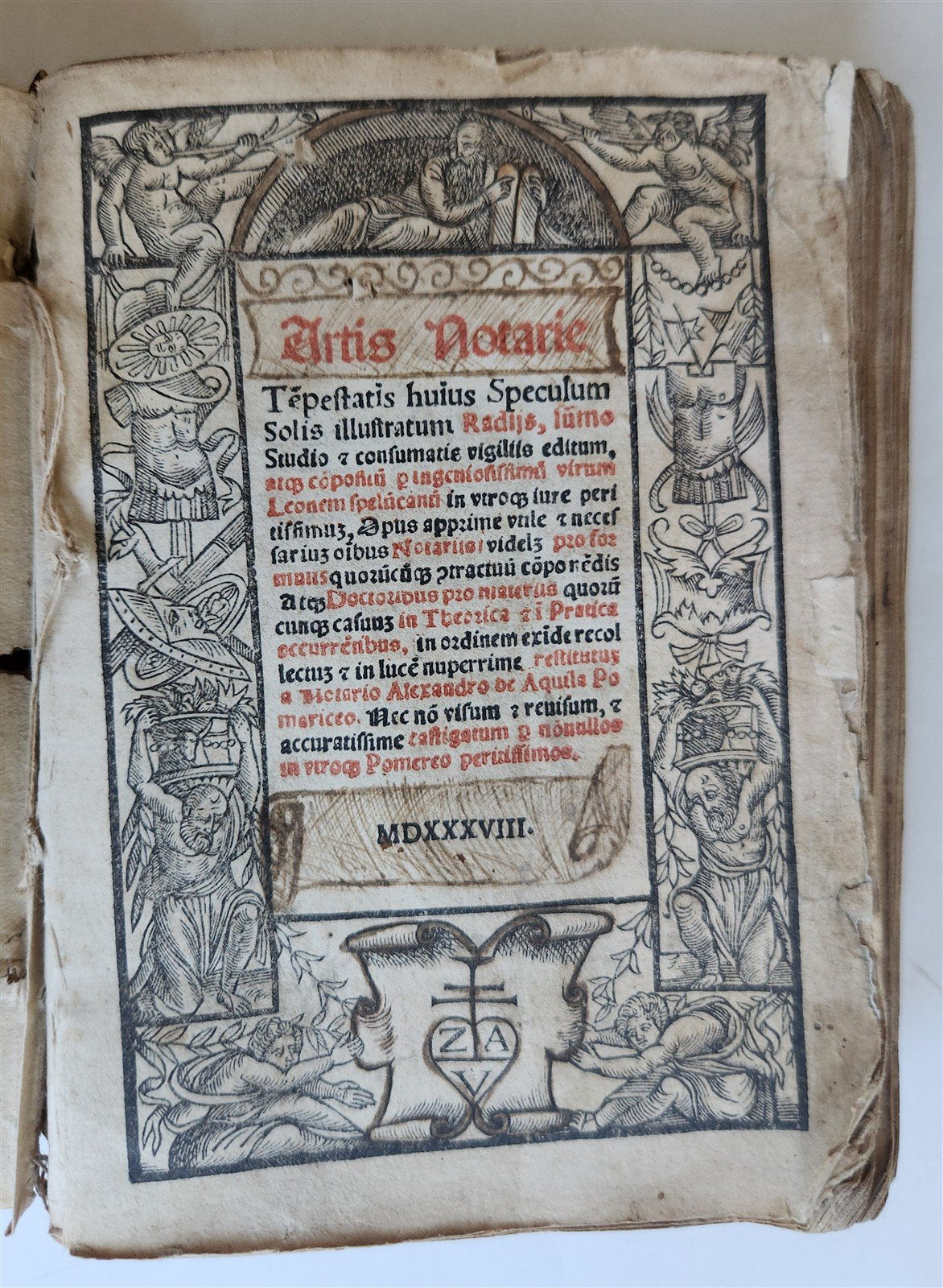 1538 POST-INCUNABULA LEGAL TREATISE antique 16th CENTURY rare