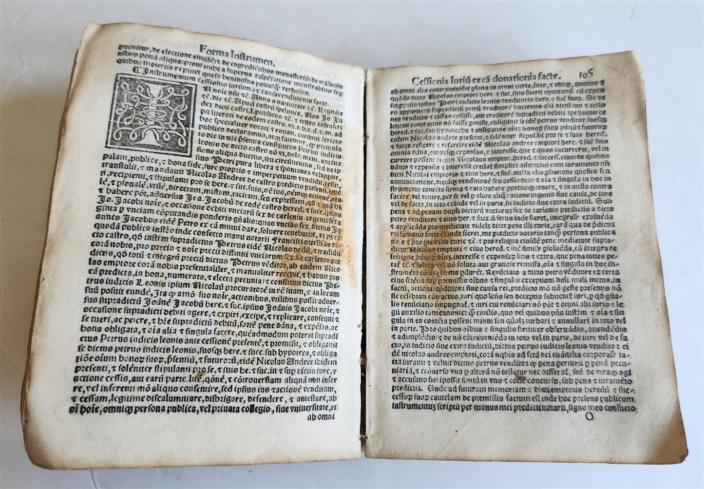 1538 POST-INCUNABULA LEGAL TREATISE antique 16th CENTURY rare
