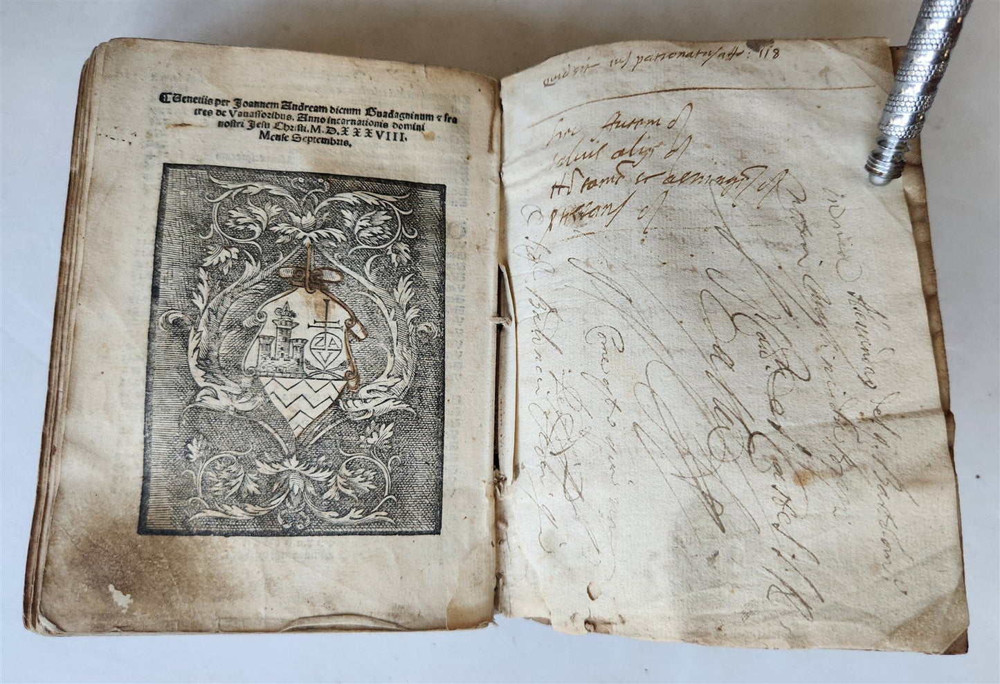 1538 POST-INCUNABULA LEGAL TREATISE antique 16th CENTURY rare