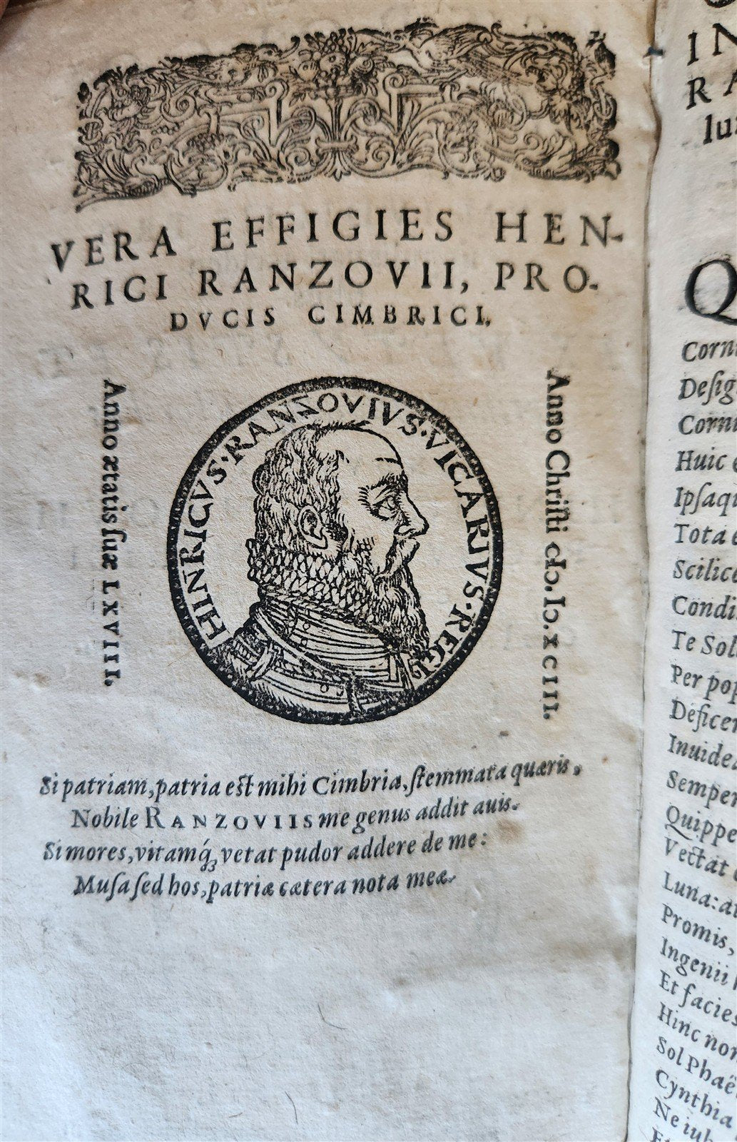 1602 ASTROLOGY TREATISE by Rantzau Henrik antique 17th CENTURY rare