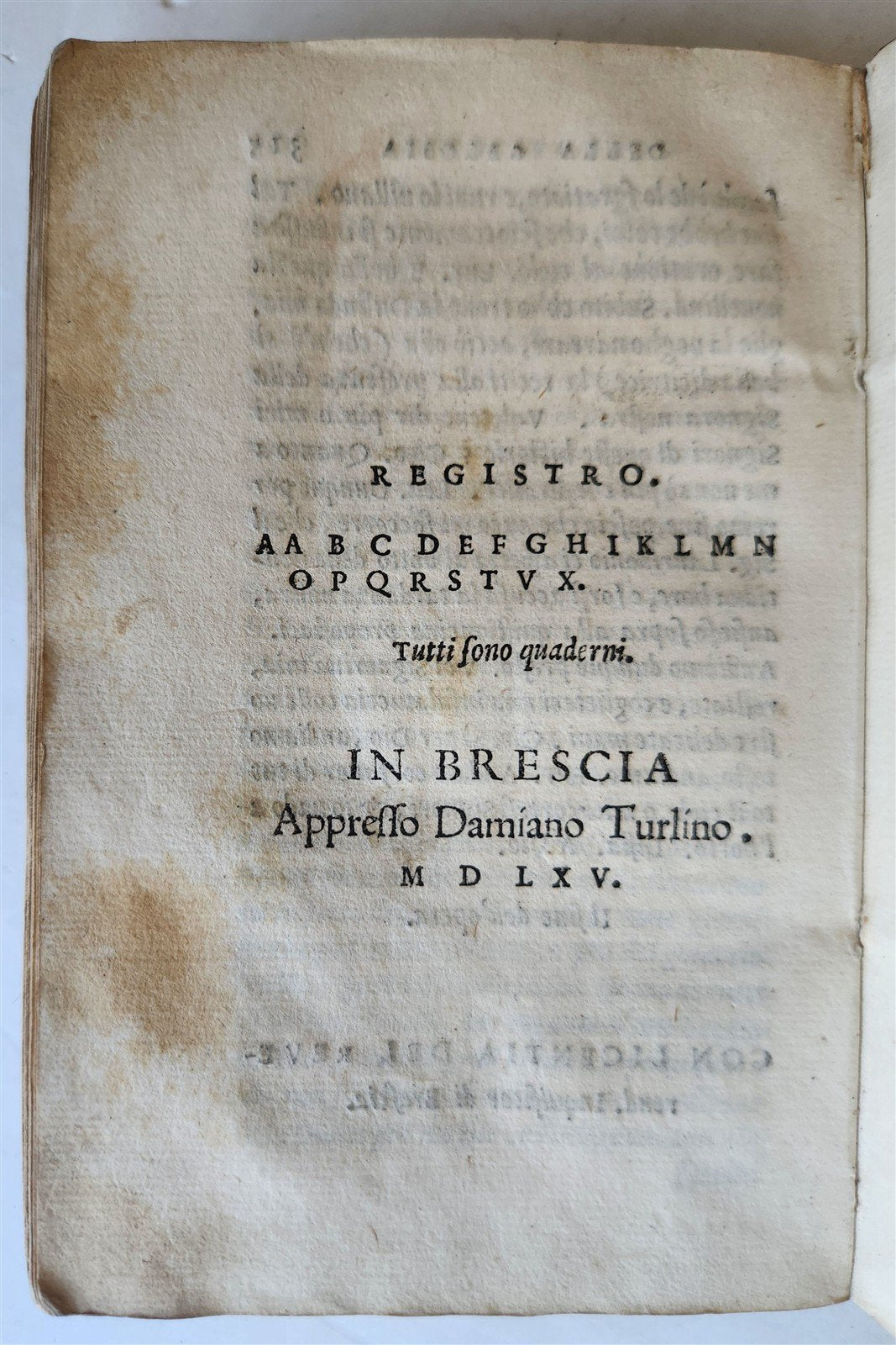 1566 ANTIDOTE to JEALOUSY antique ANTIDOTO DELLA GELOSIA Levantio da Guidicciolo