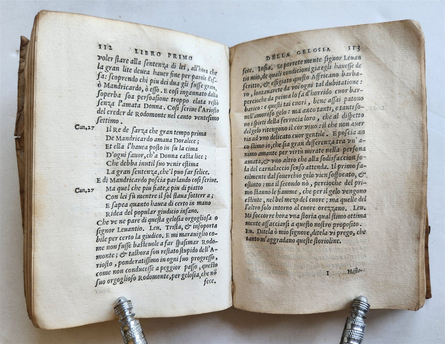 1566 ANTIDOTE to JEALOUSY antique ANTIDOTO DELLA GELOSIA Levantio da Guidicciolo