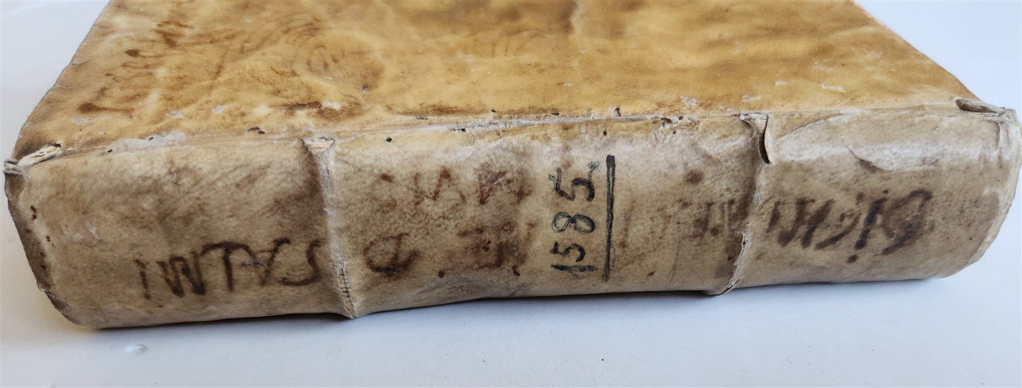 1585 DICHIARATIONE DE I SALMI DI DAVID antique Declaration of Psalms of David