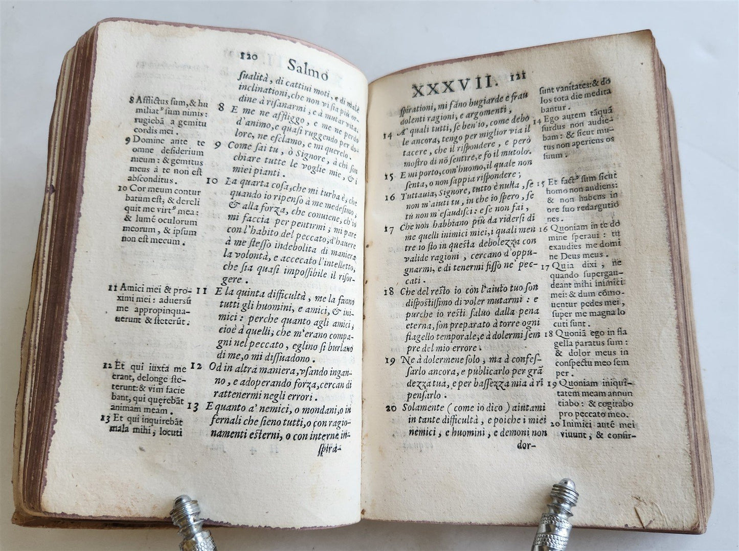 1585 DICHIARATIONE DE I SALMI DI DAVID antique Declaration of Psalms of David