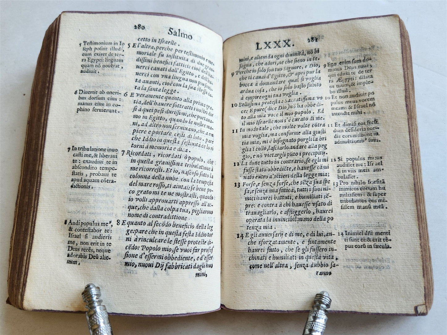 1585 DICHIARATIONE DE I SALMI DI DAVID antique Declaration of Psalms of David
