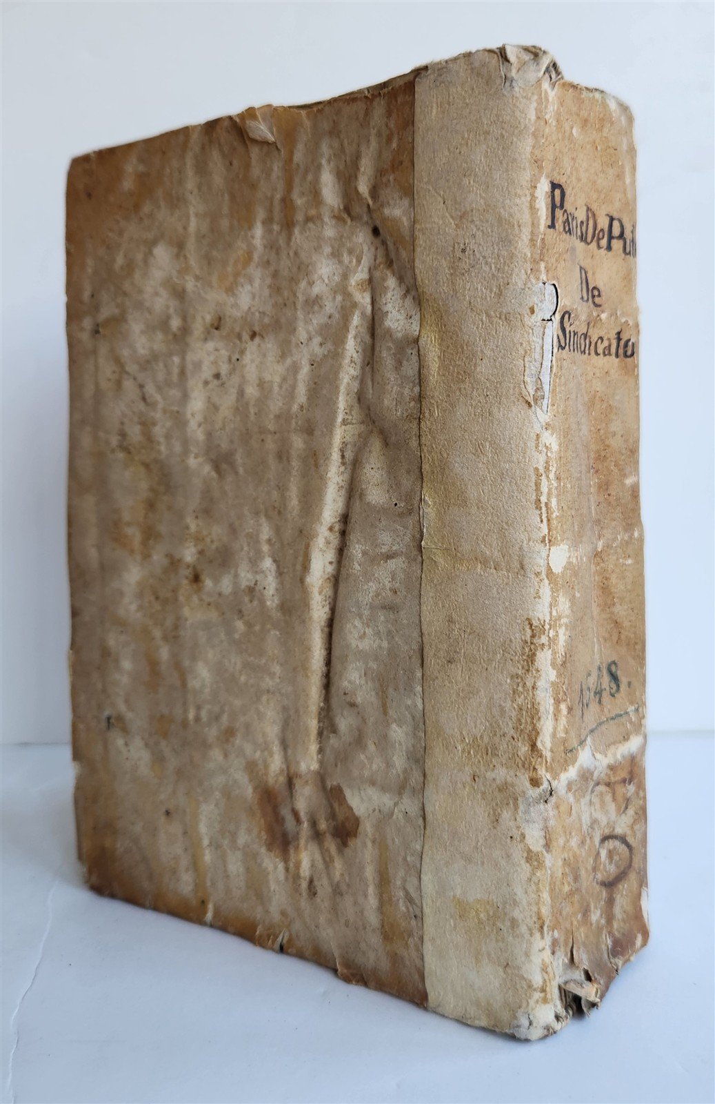 1548 LEGAL TREATISE antique PARIS DE PUTEO de syndicatu NAPLES LAW BOOK