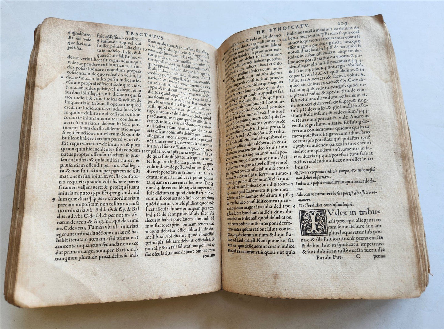 1548 LEGAL TREATISE antique PARIS DE PUTEO de syndicatu NAPLES LAW BOOK