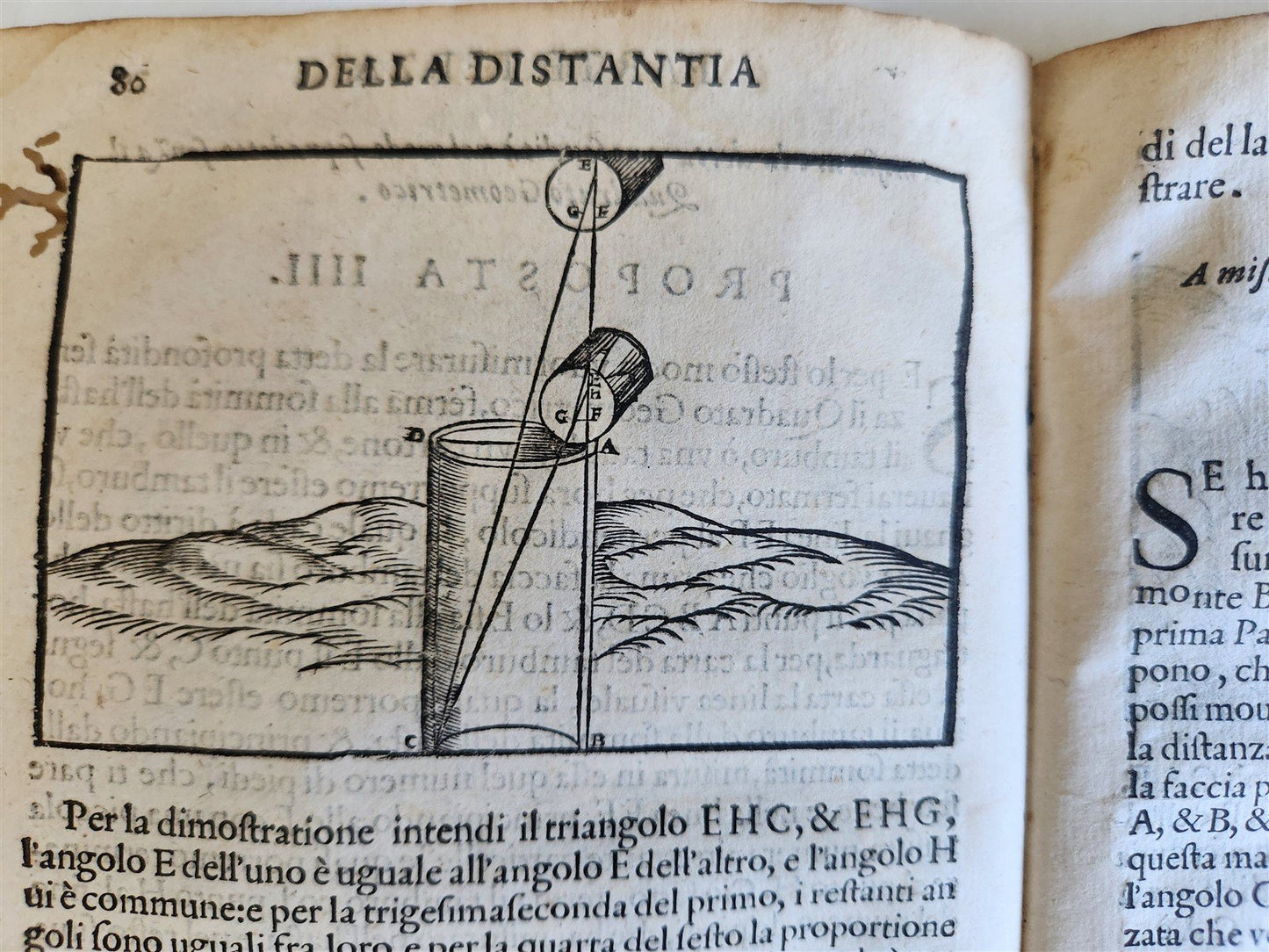 1595 GEOMETRY ILLUSTRATED antique GEOMETRICI di SILVIO BELLI VICENTINO