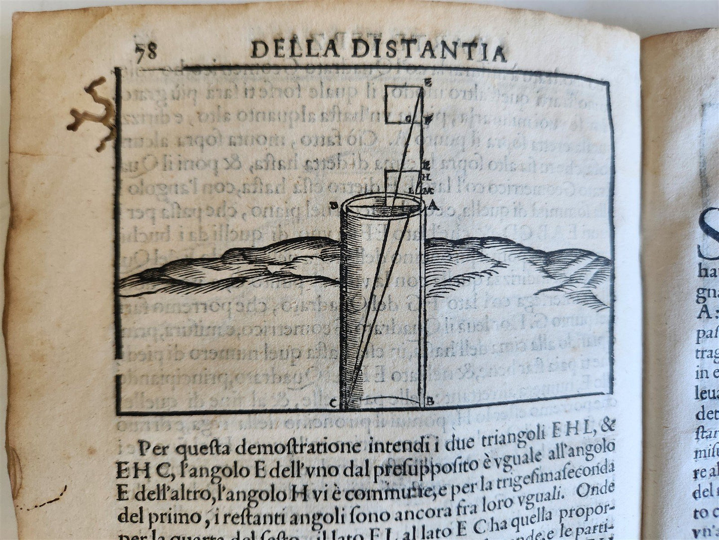 1595 GEOMETRY ILLUSTRATED antique GEOMETRICI di SILVIO BELLI VICENTINO