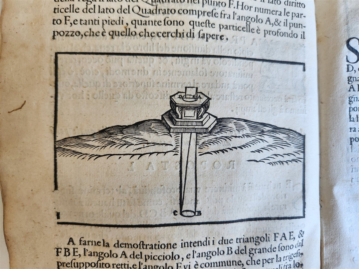 1595 GEOMETRY ILLUSTRATED antique GEOMETRICI di SILVIO BELLI VICENTINO