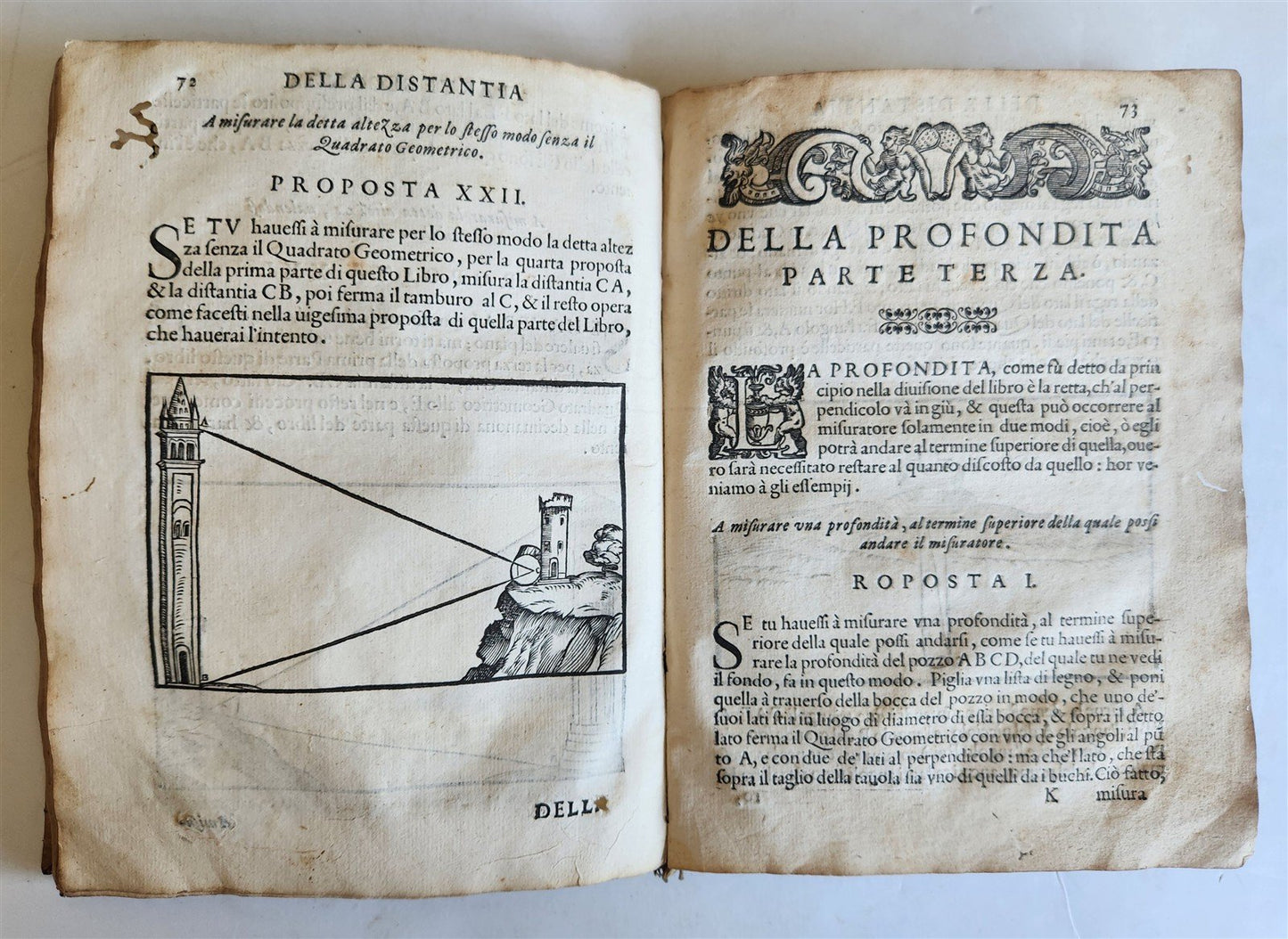 1595 GEOMETRY ILLUSTRATED antique GEOMETRICI di SILVIO BELLI VICENTINO