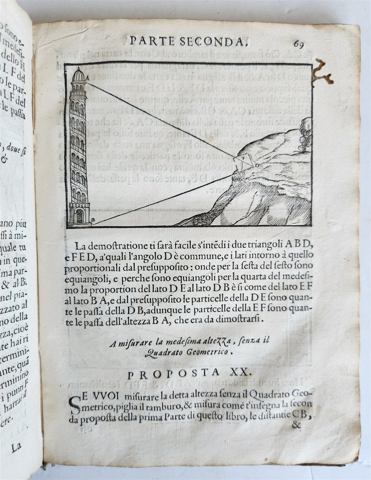 1595 GEOMETRY ILLUSTRATED antique GEOMETRICI di SILVIO BELLI VICENTINO