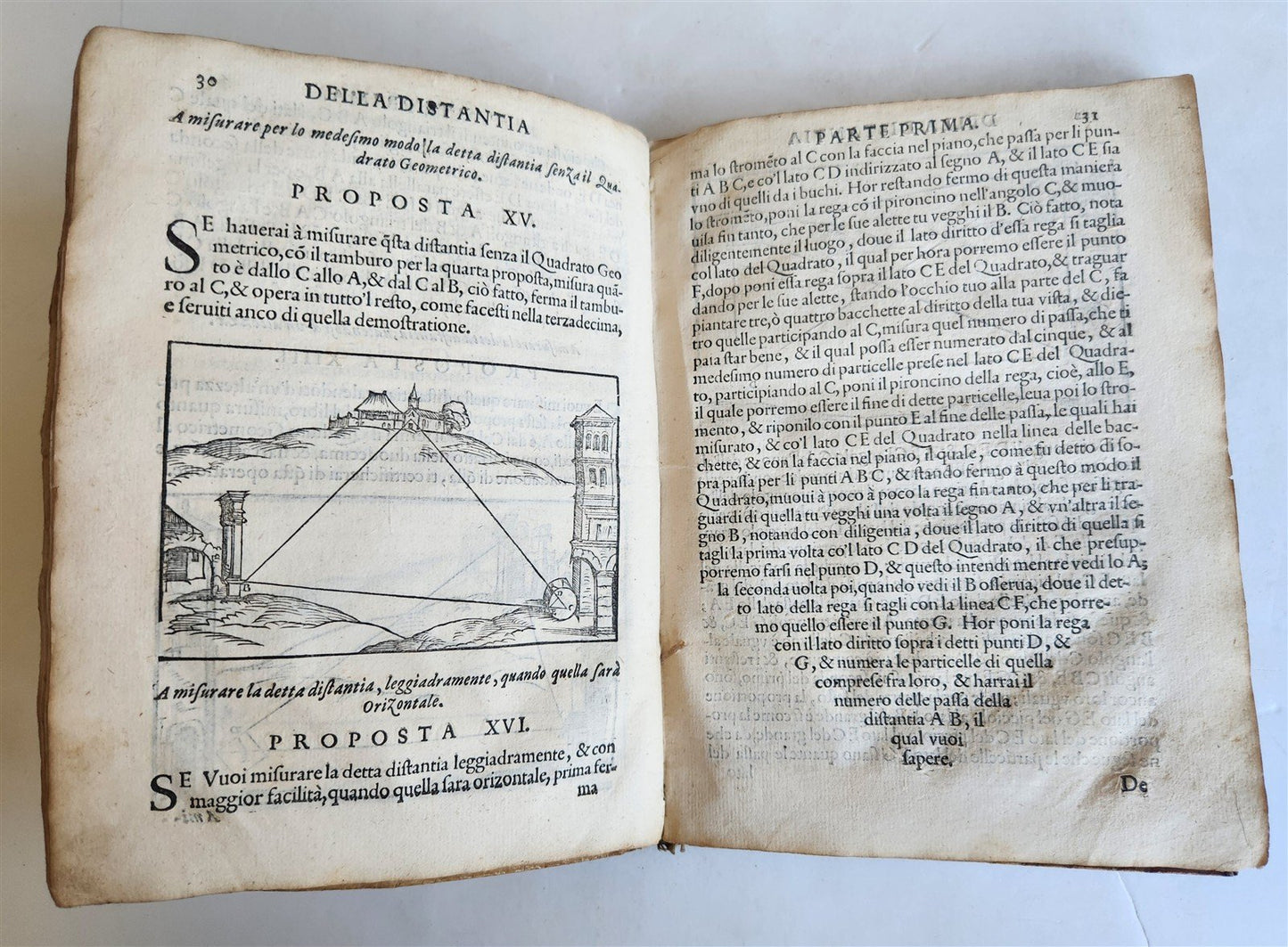 1595 GEOMETRY ILLUSTRATED antique GEOMETRICI di SILVIO BELLI VICENTINO