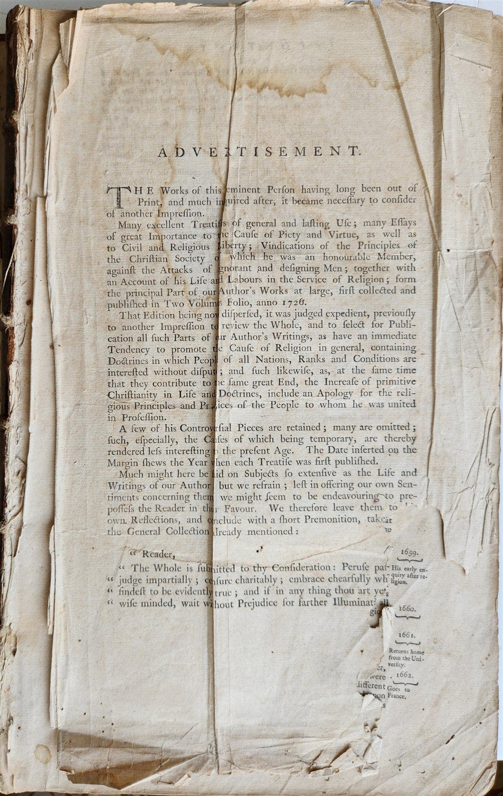 1771 WILLIAM PENN Select Work & Journal of His Life ANTIQUE folio in English