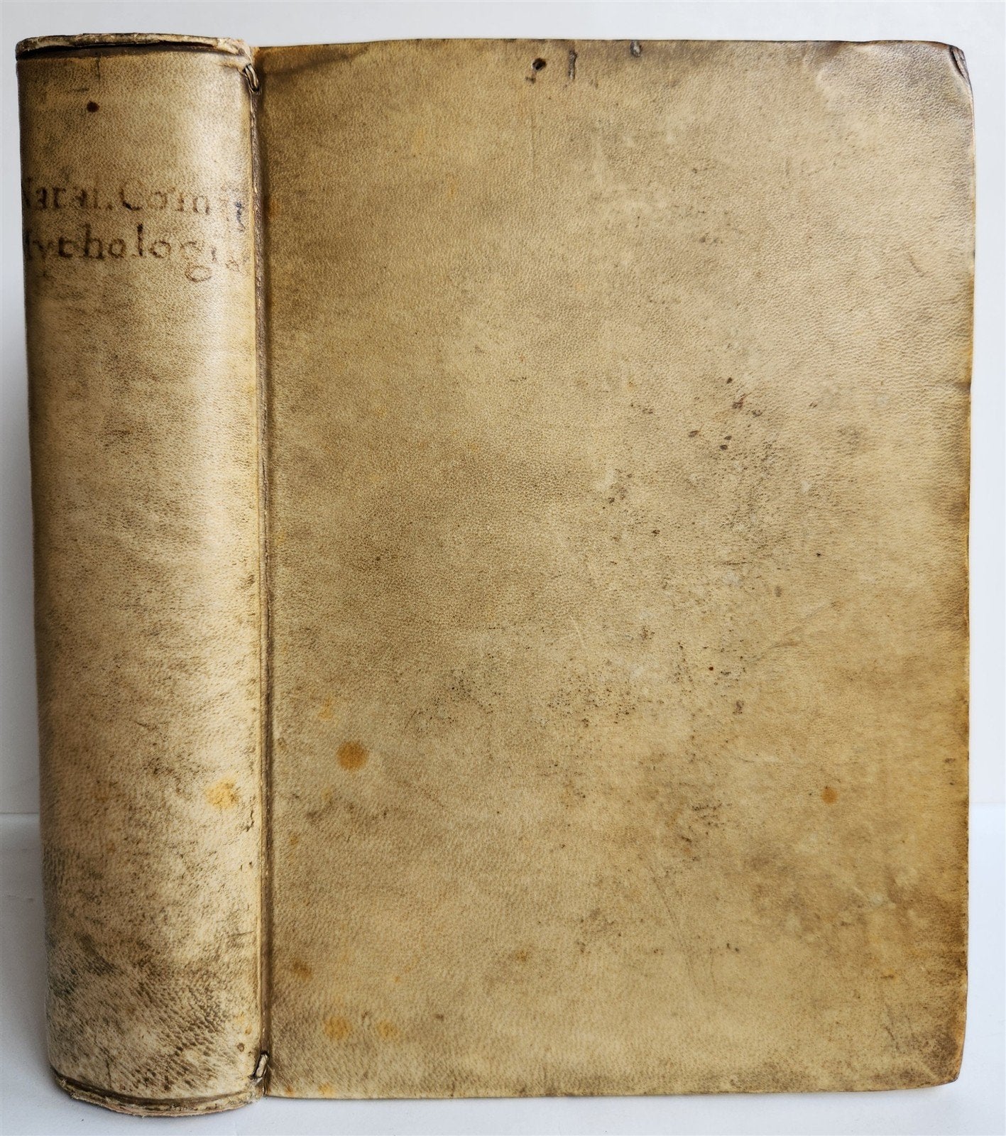1581 GRECO-ROMAN MYTHOLOGY by Natale Conti ANTIQUE vellum bound 16th century