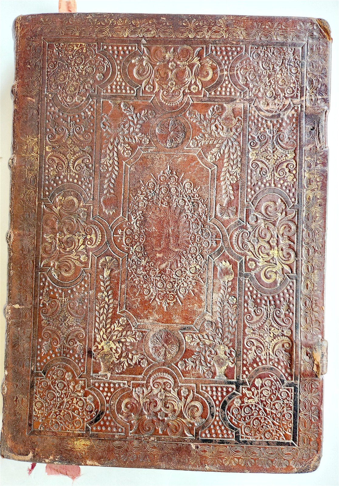 1723 MISSALE ROMANUM antique FOLIO beautiful binding ILLUSTRATED