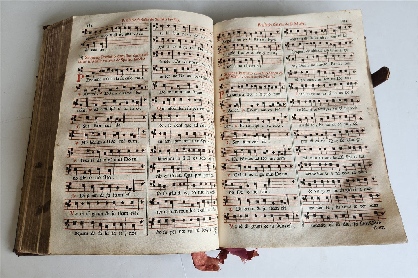 1723 MISSALE ROMANUM antique FOLIO beautiful binding ILLUSTRATED