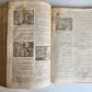 1603 BIBLE in FRENCH ILLUSTRATED FOLIO antique