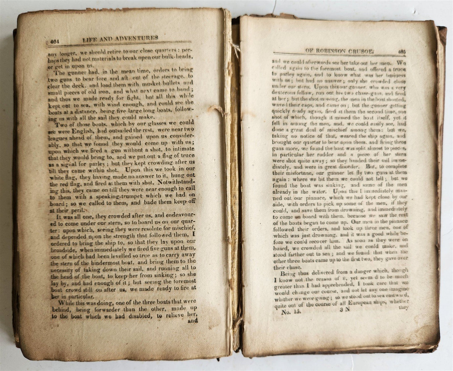 18th century LIFE & SURPRISING ADVENTURES OF ROBINSON CRUSOE antique in ENGLISH