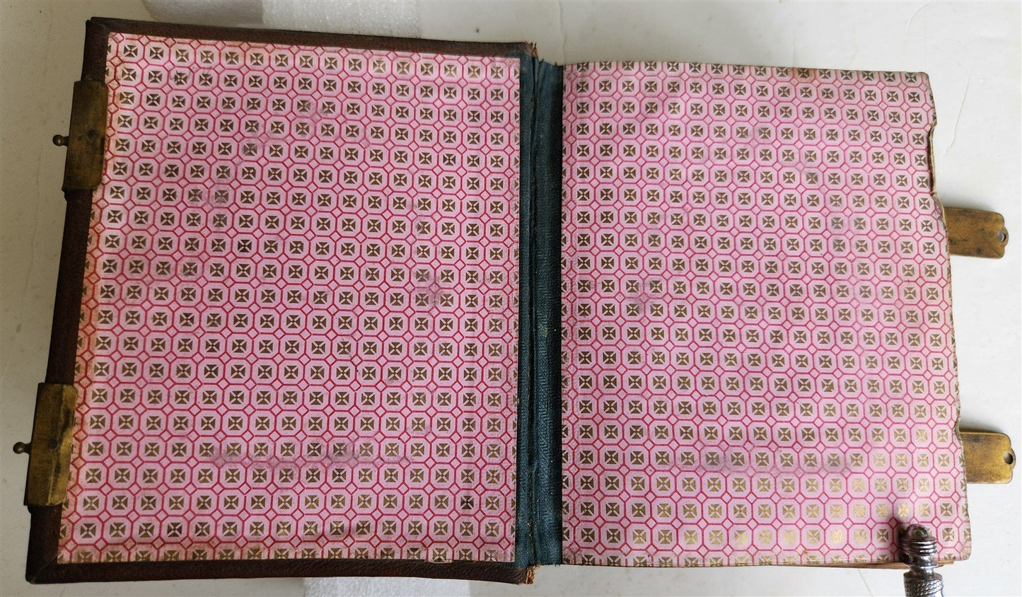 PHOTO ALBUM w/ CDV PHOTOS antique AMERICAN Civil War era