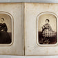 PHOTO ALBUM w/ CDV PHOTOS antique AMERICAN Civil War era