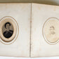 PHOTO ALBUM w/ CDV PHOTOS antique AMERICAN Civil War era