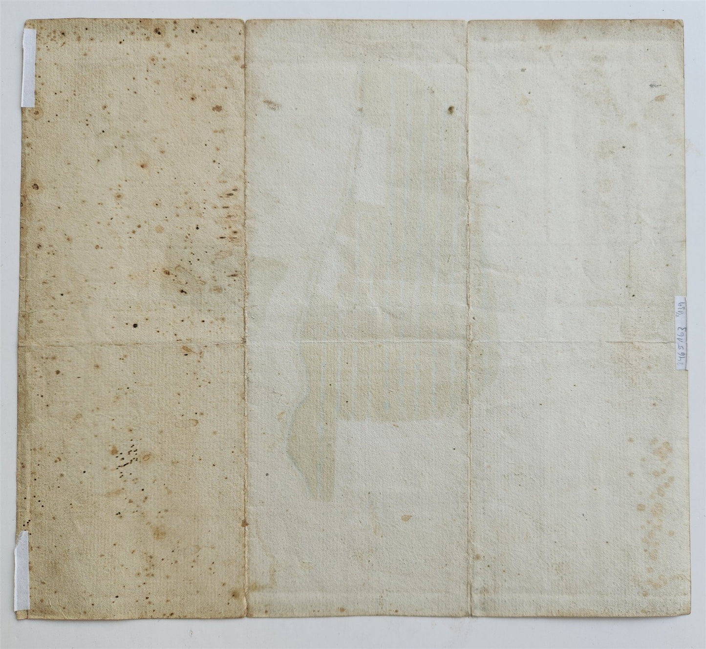 1783 MANUSCRIPT MAP GERMANY antique