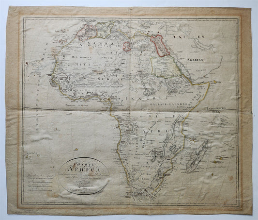 1804 MAP of AFRICA antique