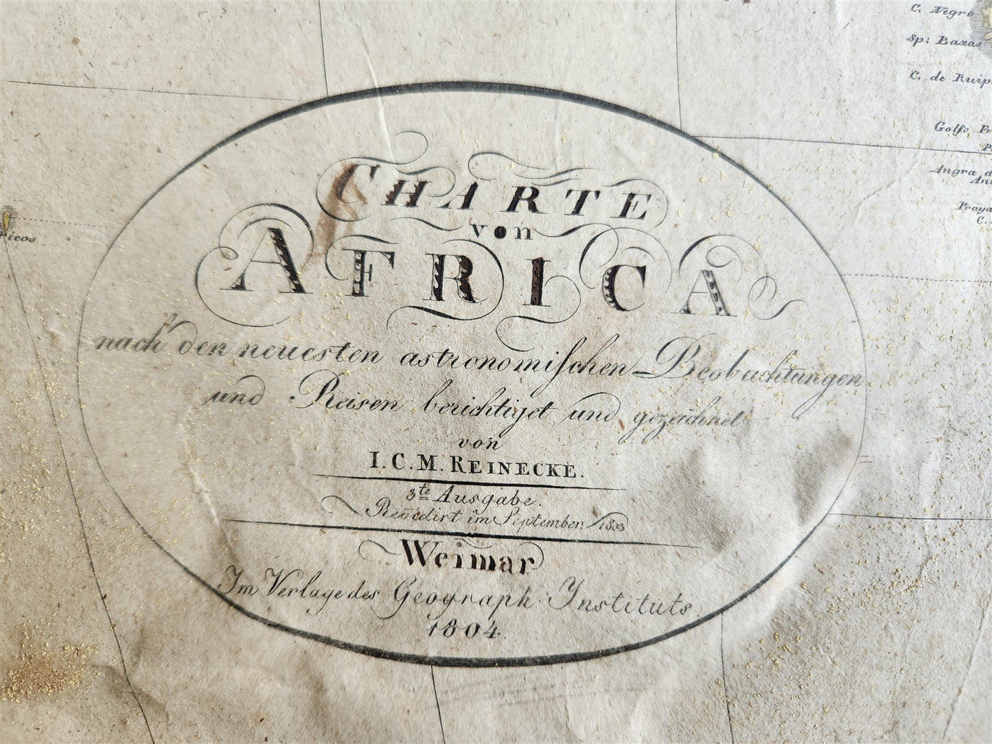 1804 MAP of AFRICA antique