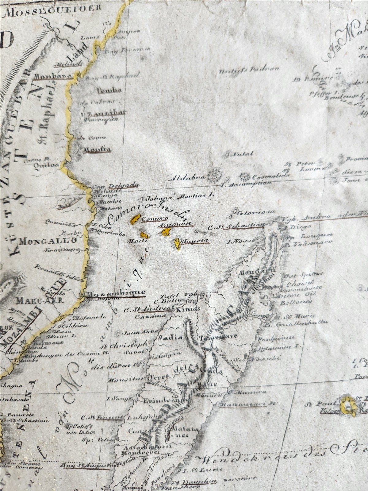 1804 MAP of AFRICA antique