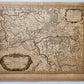 1696 MAP of GERMANY antique RHINE RIVER REGION BINGEN MAINZ ERBACH