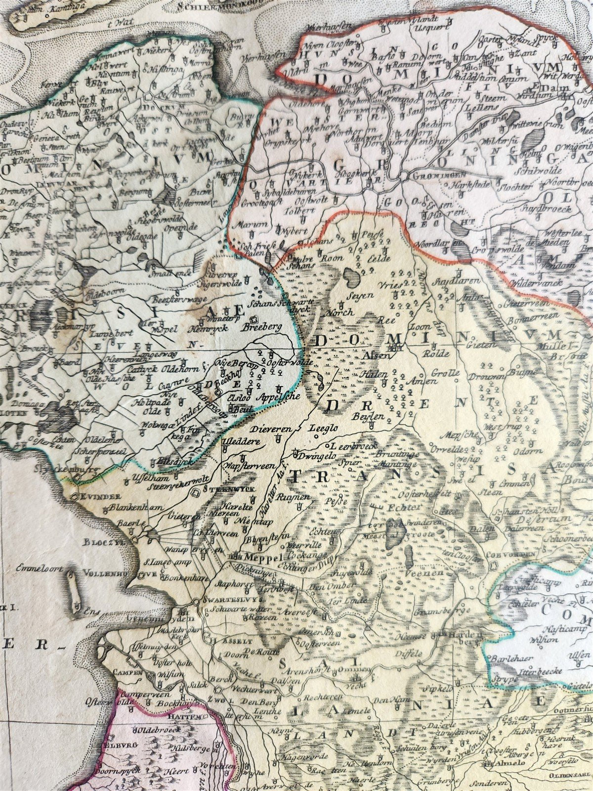 1748 MAP of NETHERLANDS antique SEPTEM PROVINIAE SEU BELGIUM FORDERATUM