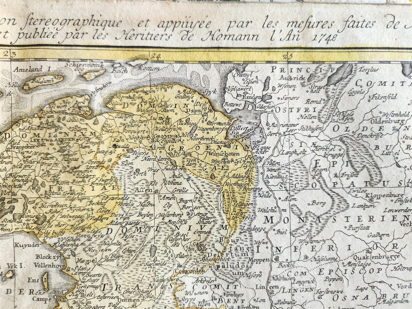 1748 MAP of NETHERLANDS Belgium and Luxembourg antique BELGII UNIVERSI