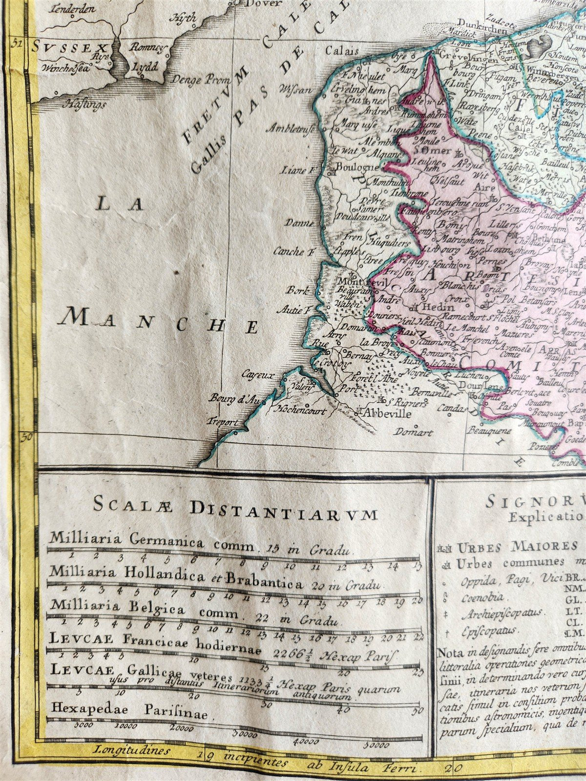 1748 MAP of NETHERLANDS Belgium and Luxembourg antique BELGII UNIVERSI
