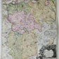 18th century MAP of NETHERLANDS & BELGIUM antique DUCATUS BRABANTIAE