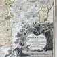 18th century MAP of NETHERLANDS & BELGIUM antique DUCATUS BRABANTIAE