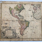1746 MAP of AMERICA antique AMERICAE MAPPA GENERALIS Americana