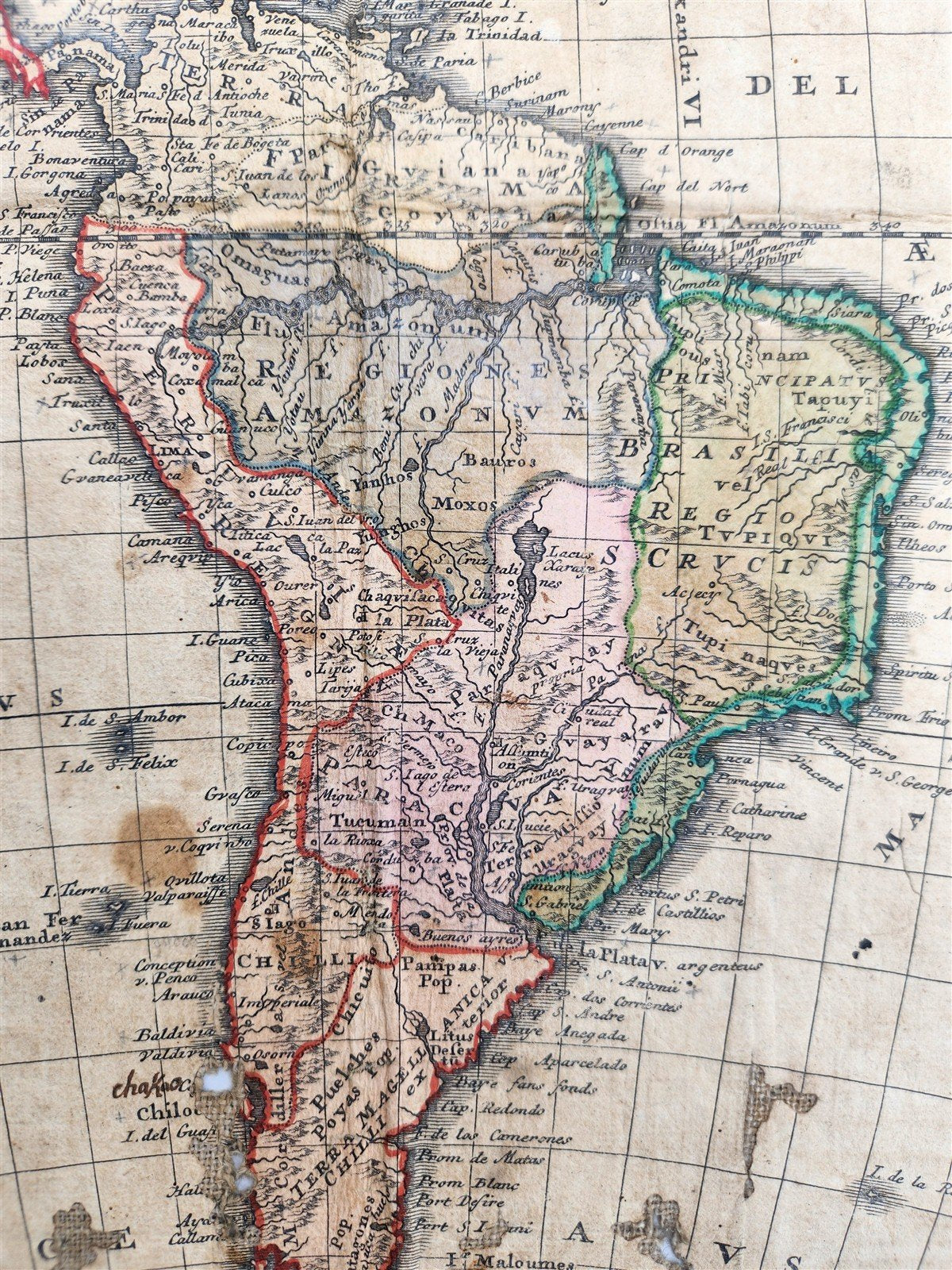 1746 MAP of AMERICA antique AMERICAE MAPPA GENERALIS Americana