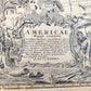 1746 MAP of AMERICA antique AMERICAE MAPPA GENERALIS Americana